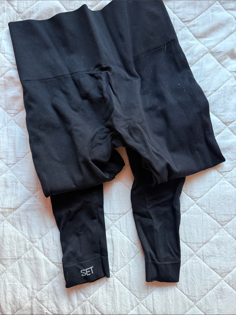 SET Active Black High-Waist Leggings sculpt flex